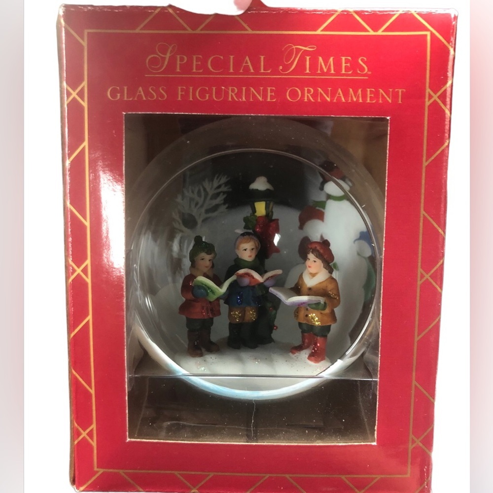 Special times glass ornament